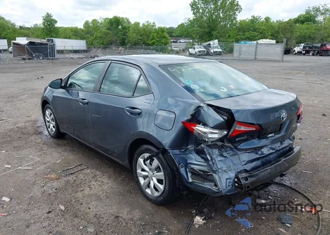 2015 Toyota Corolla Le из США, поврежденный, VIN 2T1BURHE4FC321149